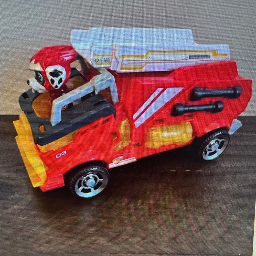 Red Fire Truck Toy with Figure